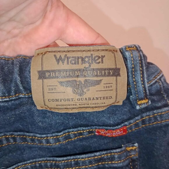 Stylish Boys Wrangler Classic Straight jeans size 14 Husky 5 pocket - Picture 3 of 5